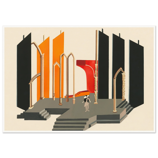 Maquettes dé Théatre 2 Art Print | Alexandra Exter - Framed Poster - 30x40 cm / 12x16″ - Black frame