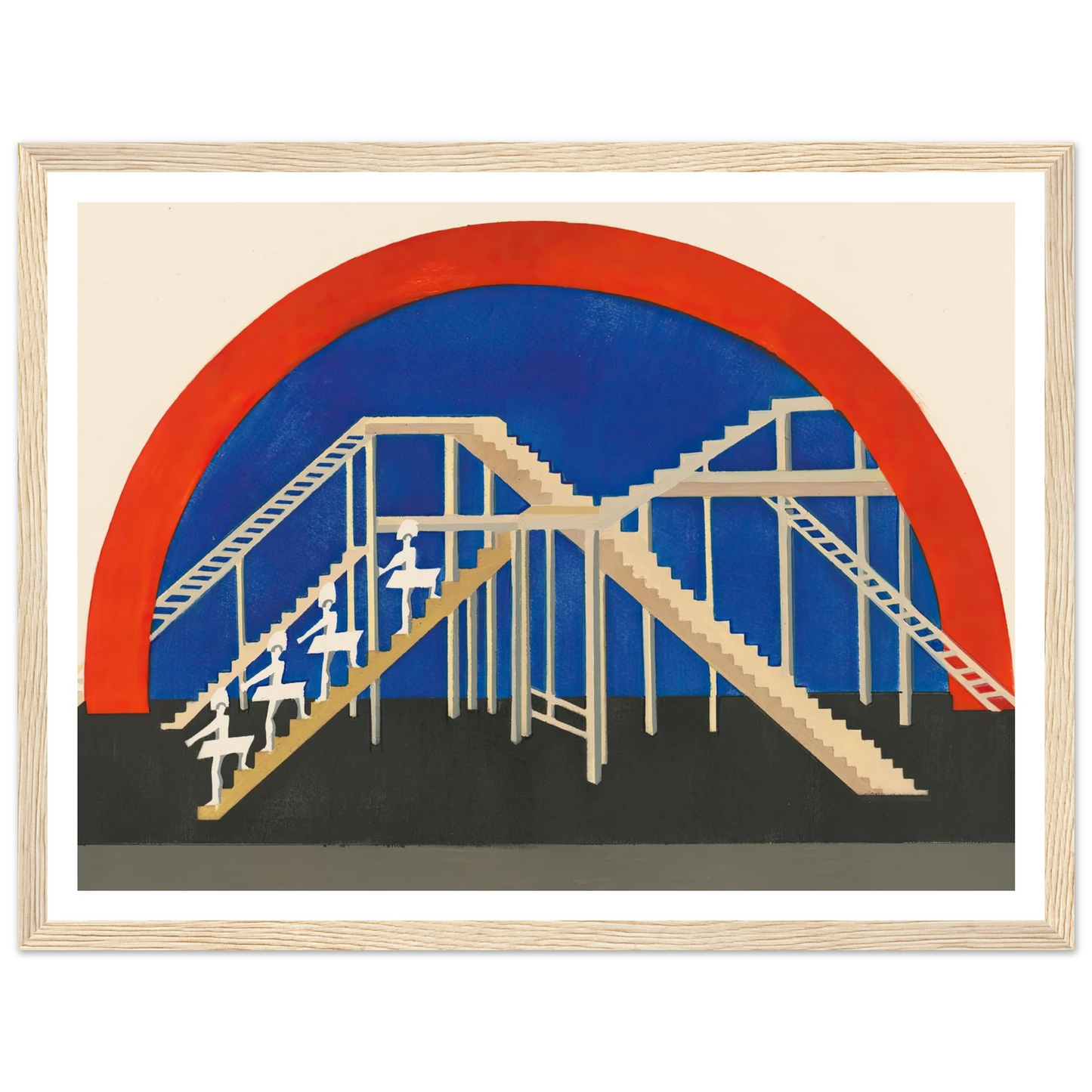 Maquettes dé Théatre 3 Art Print | Alexandra Exter - Framed Poster - 30x40 cm / 12x16″ - Black frame