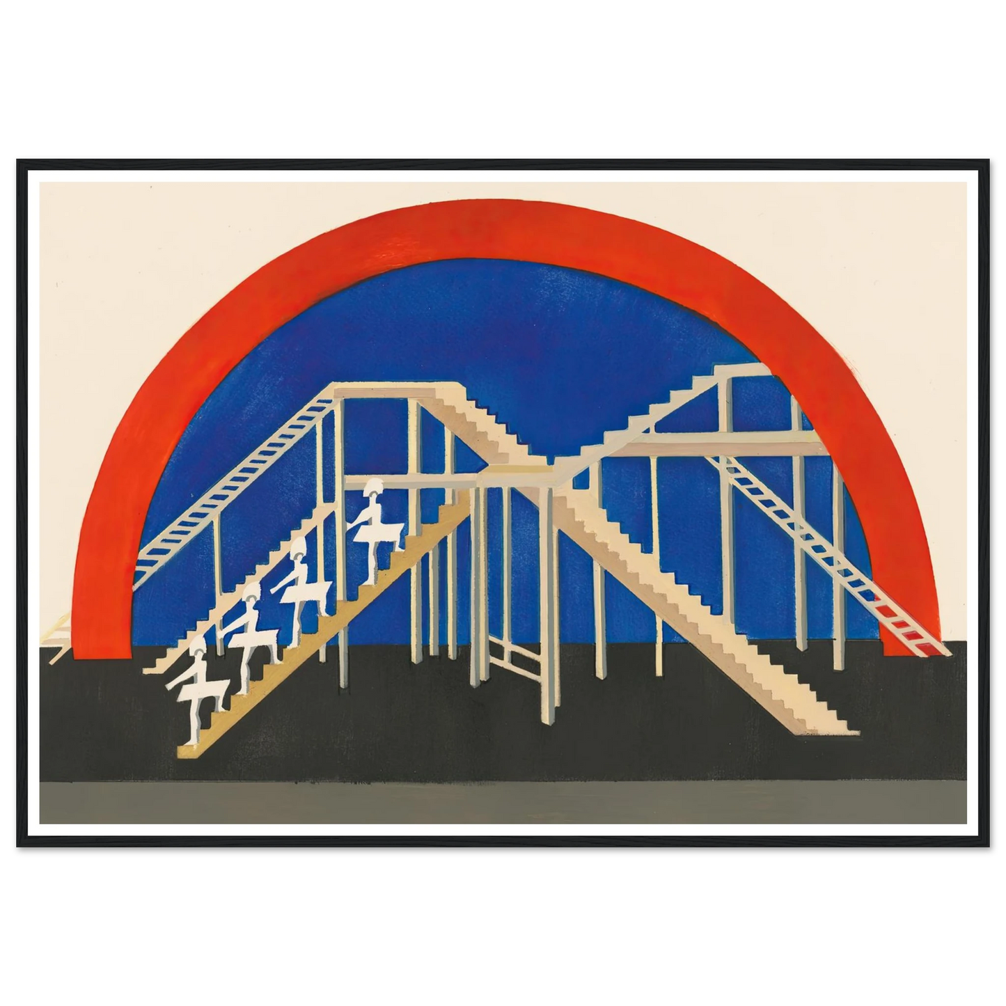 Maquettes dé Théatre 3 Art Print | Alexandra Exter - Framed Poster - 30x40 cm / 12x16″ - Black frame