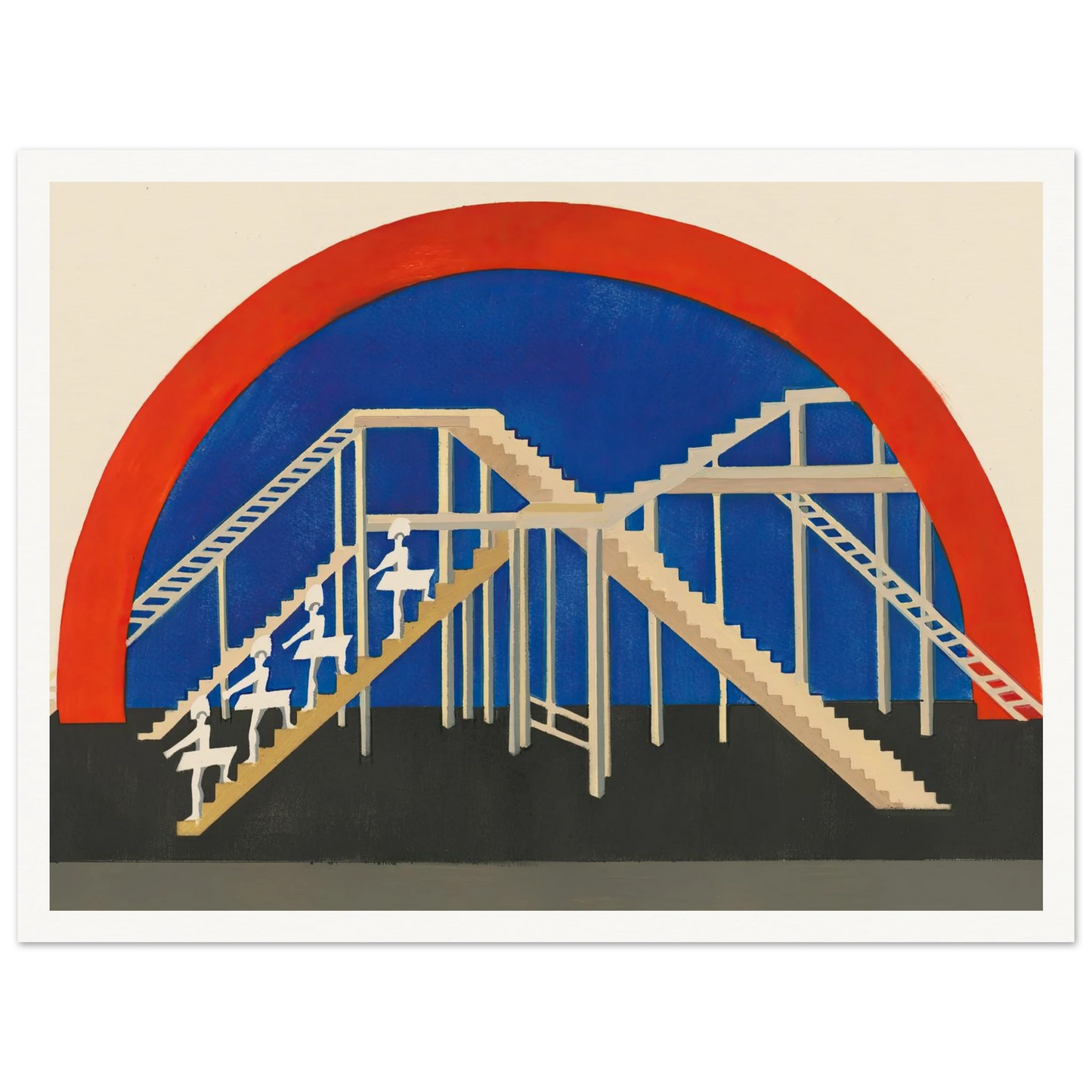 Maquettes dé Théatre 3 Art Print | Alexandra Exter - Framed Poster - 30x40 cm / 12x16″ - Black frame