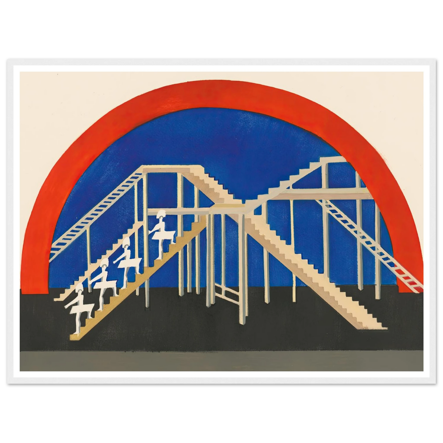 Maquettes dé Théatre 3 Art Print | Alexandra Exter - Framed Poster - 30x40 cm / 12x16″ - Black frame