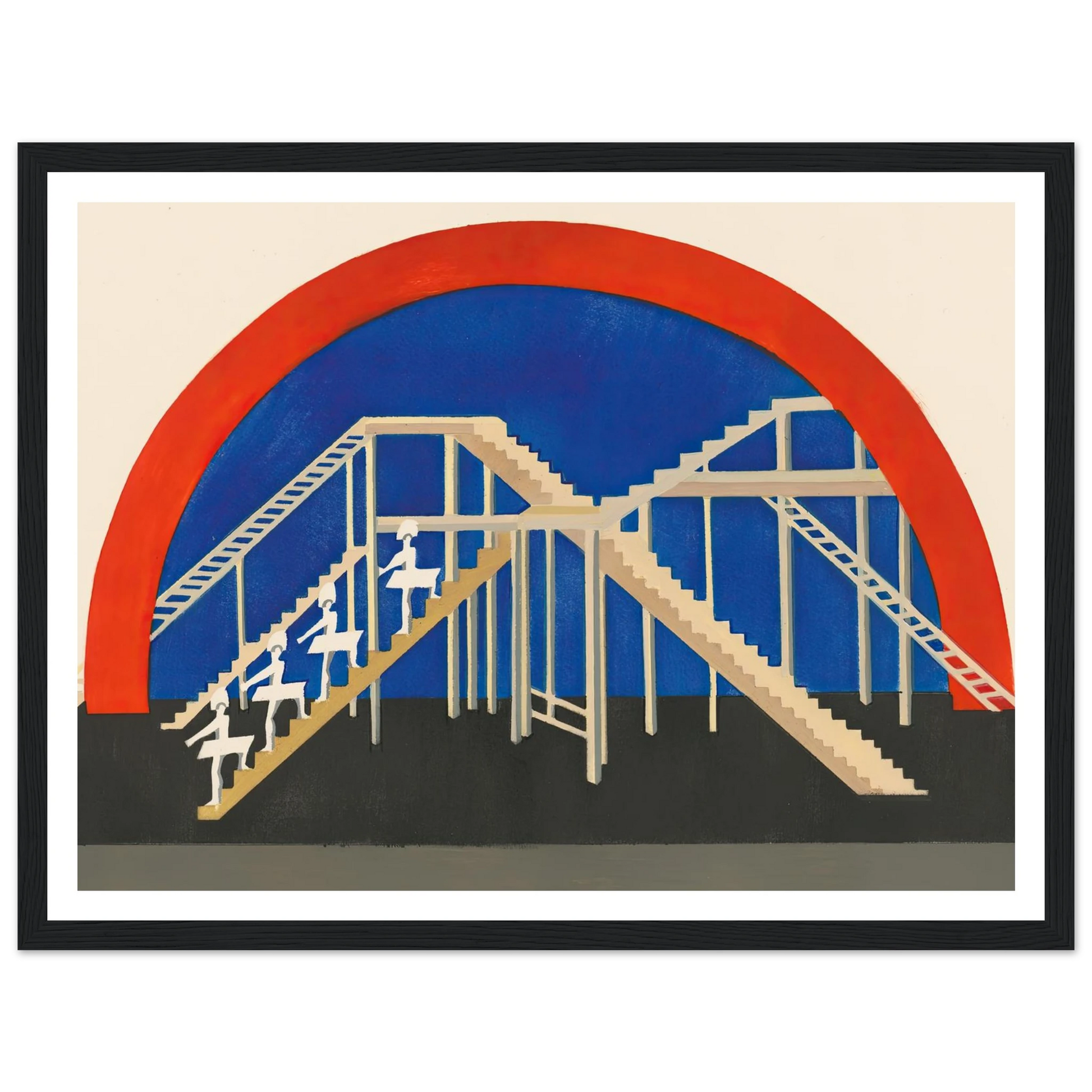 Maquettes dé Théatre 3 Art Print | Alexandra Exter - Framed Poster - 30x40 cm / 12x16″ - Black frame