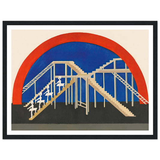 Maquettes dé Théatre 3 Art Print | Alexandra Exter - Framed Poster - 30x40 cm / 12x16″ - Black frame