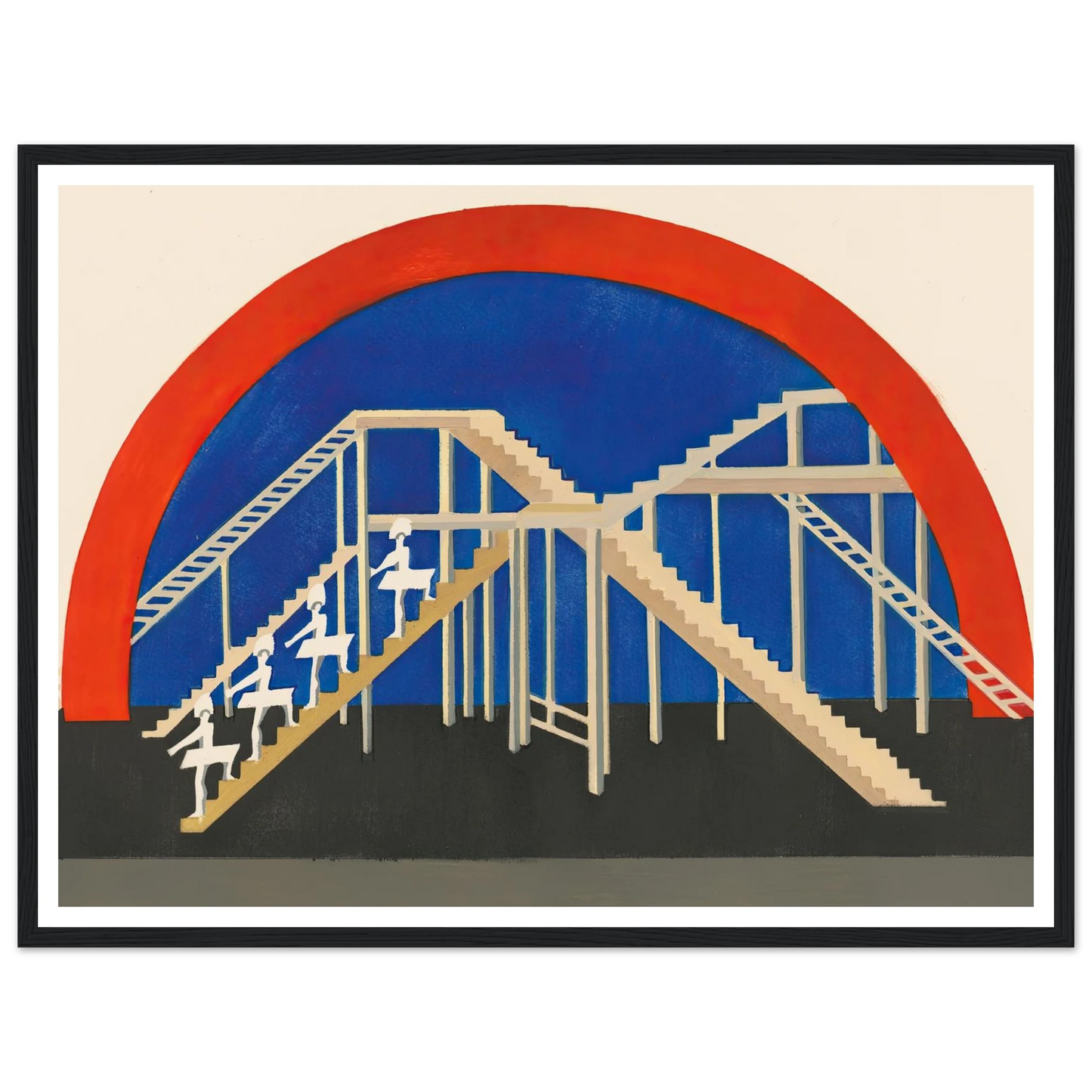 Maquettes dé Théatre 3 Art Print | Alexandra Exter - Framed Poster - 30x40 cm / 12x16″ - Black frame