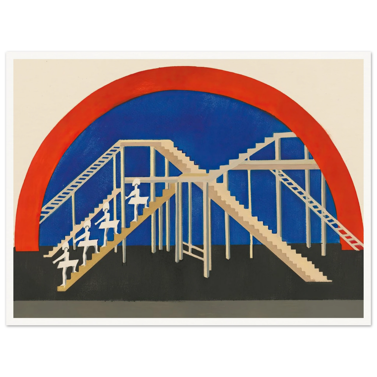 Maquettes dé Théatre 3 Art Print | Alexandra Exter - Framed Poster - 30x40 cm / 12x16″ - Black frame