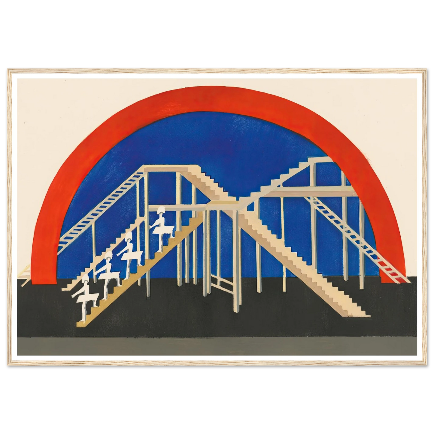 Maquettes dé Théatre 3 Art Print | Alexandra Exter - Framed Poster - 30x40 cm / 12x16″ - Black frame