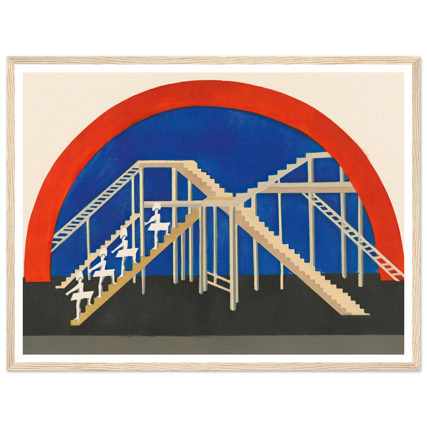 Maquettes dé Théatre 3 Art Print | Alexandra Exter - Framed Poster - 30x40 cm / 12x16″ - Black frame