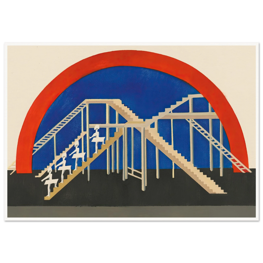 Maquettes dé Théatre 3 Art Print | Alexandra Exter - Framed Poster - 30x40 cm / 12x16″ - Black frame