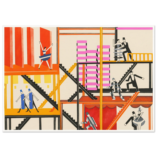 Maquettes dé Théatre 4 Art Print | Alexandra Exter - Framed Poster - 30x40 cm / 12x16″ - Black frame