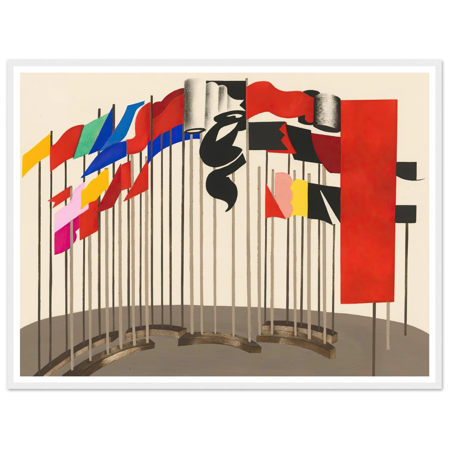 Maquettes dé Théatre 5 Art Print | Alexandra Exter - Framed Poster - 30x40 cm / 12x16″ - Black frame