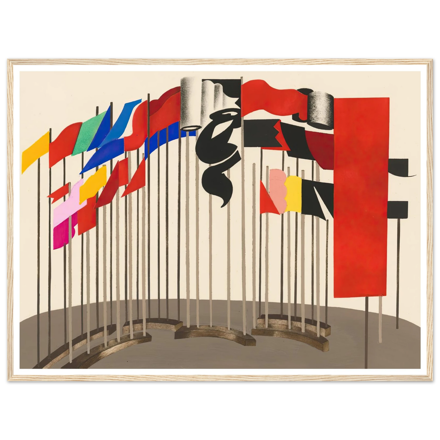 Maquettes dé Théatre 5 Art Print | Alexandra Exter - Framed Poster - 30x40 cm / 12x16″ - Black frame