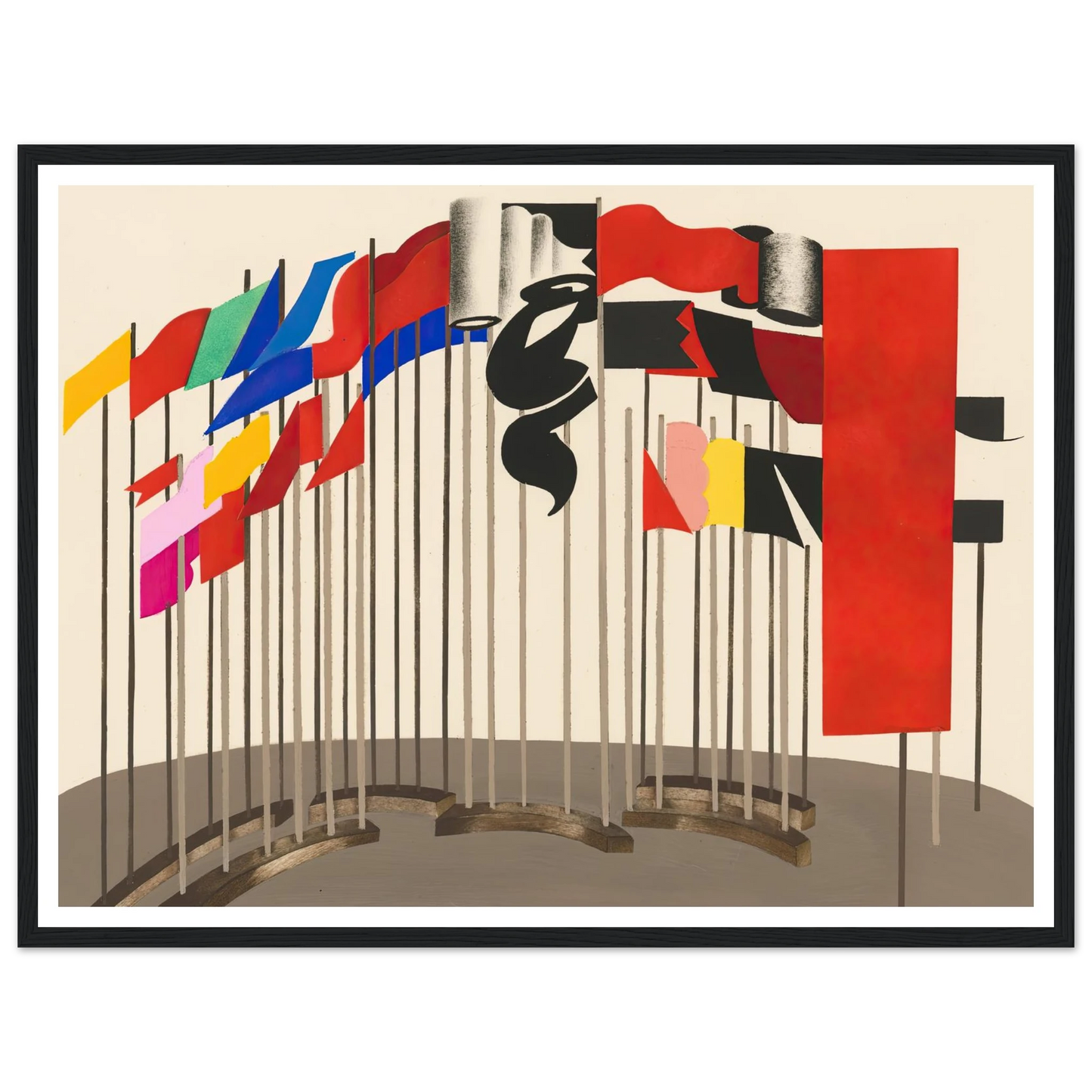 Maquettes dé Théatre 5 Art Print | Alexandra Exter - Framed Poster - 30x40 cm / 12x16″ - Black frame