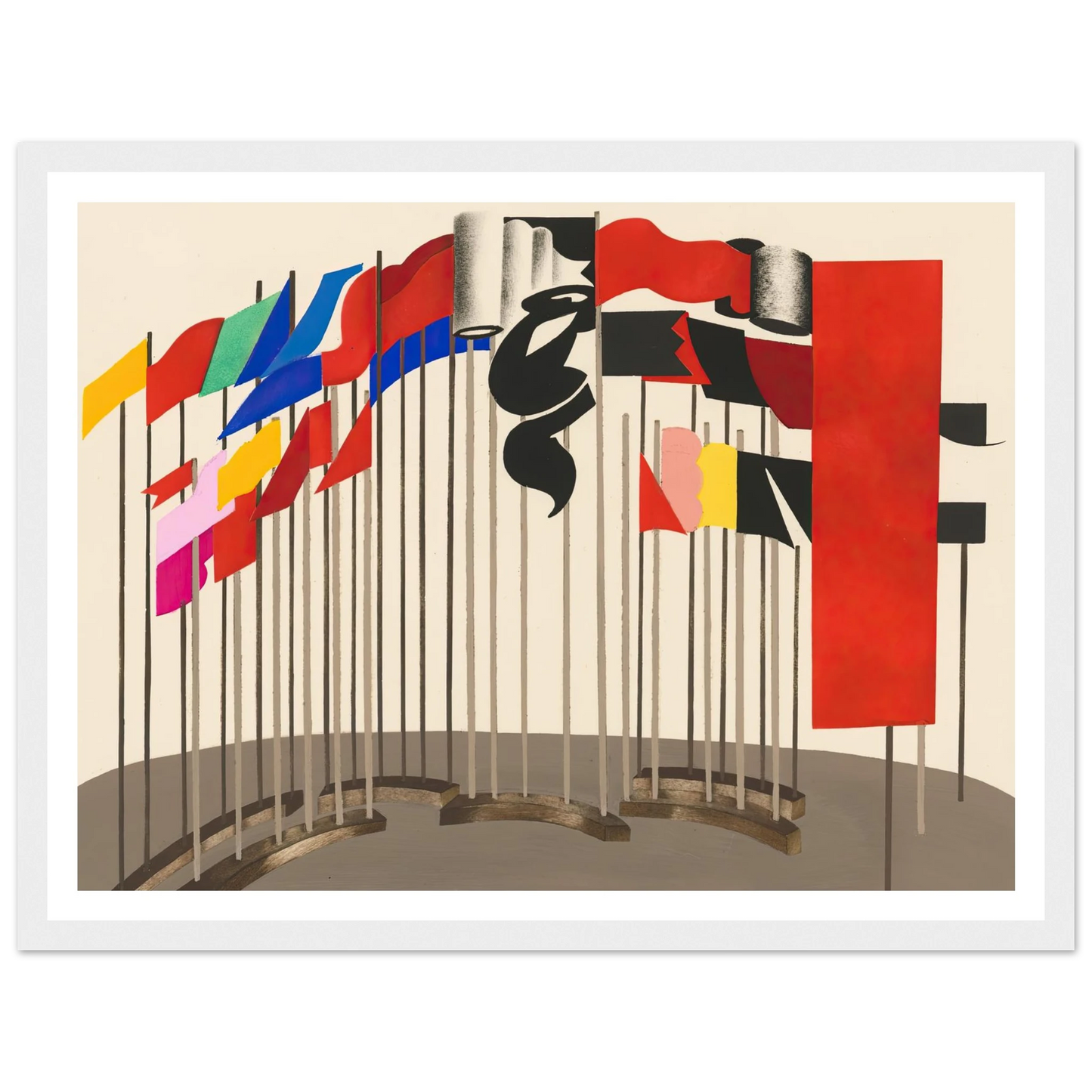 Maquettes dé Théatre 5 Art Print | Alexandra Exter - Framed Poster - 30x40 cm / 12x16″ - Black frame