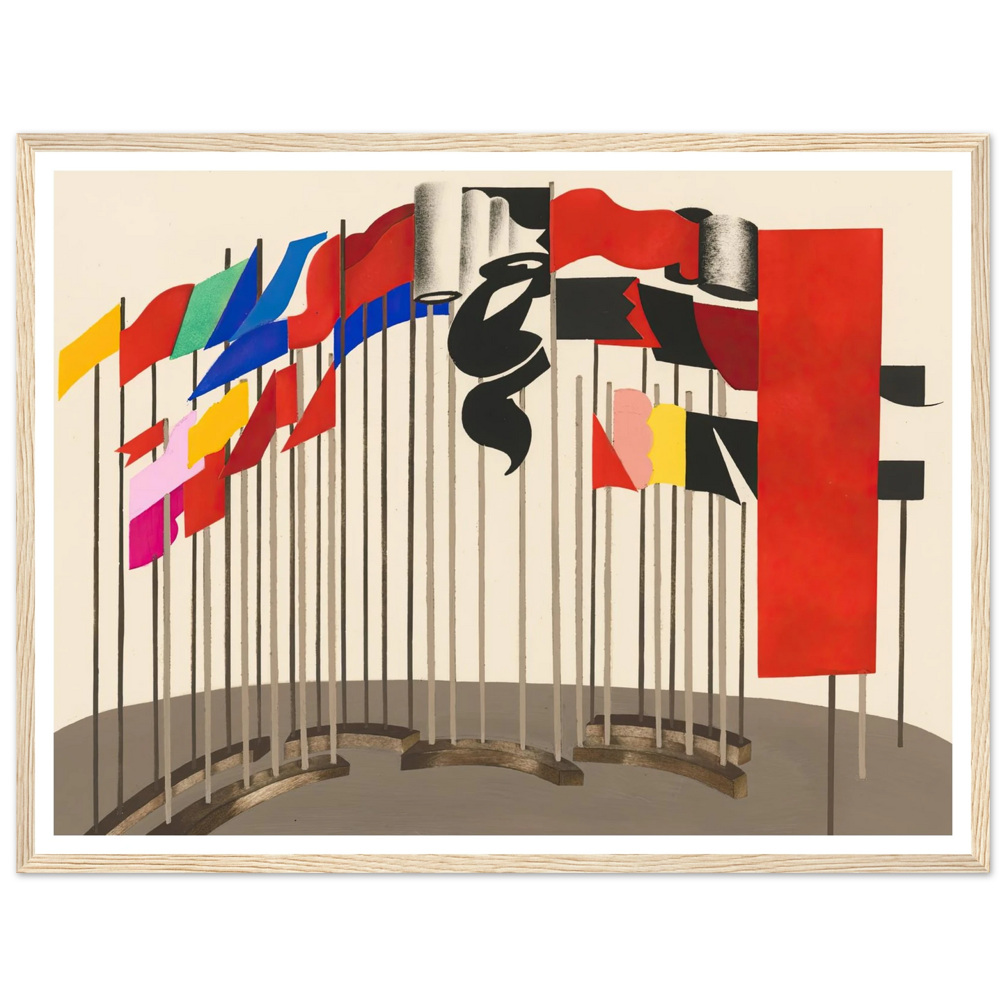 Maquettes dé Théatre 5 Art Print | Alexandra Exter - Framed Poster - 30x40 cm / 12x16″ - Black frame