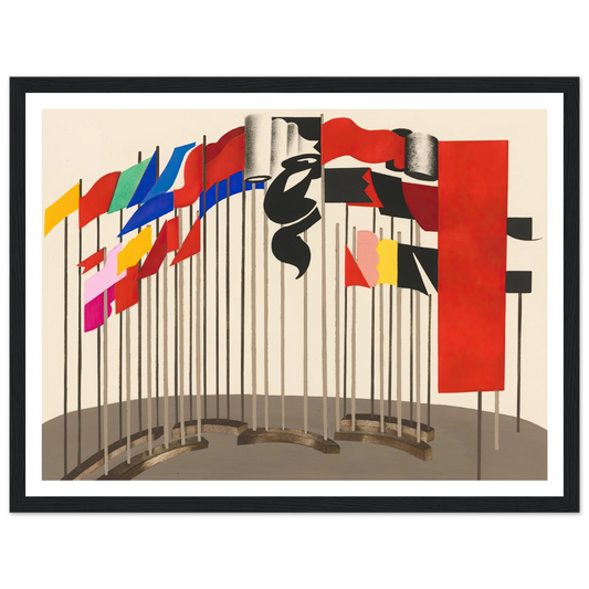 Maquettes dé Théatre 5 Art Print | Alexandra Exter - Framed Poster - 30x40 cm / 12x16″ - Black frame