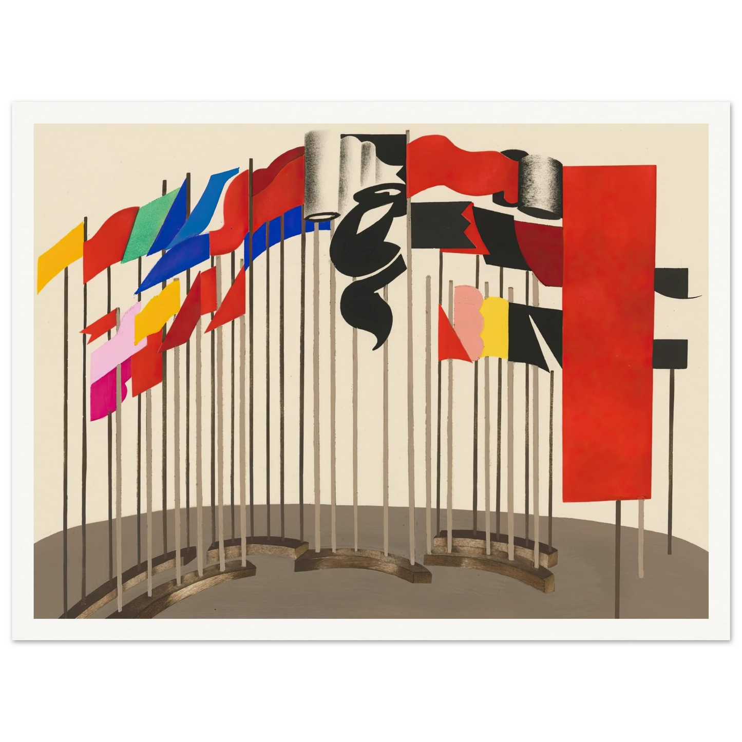 Maquettes dé Théatre 5 Art Print | Alexandra Exter - Framed Poster - 30x40 cm / 12x16″ - Black frame