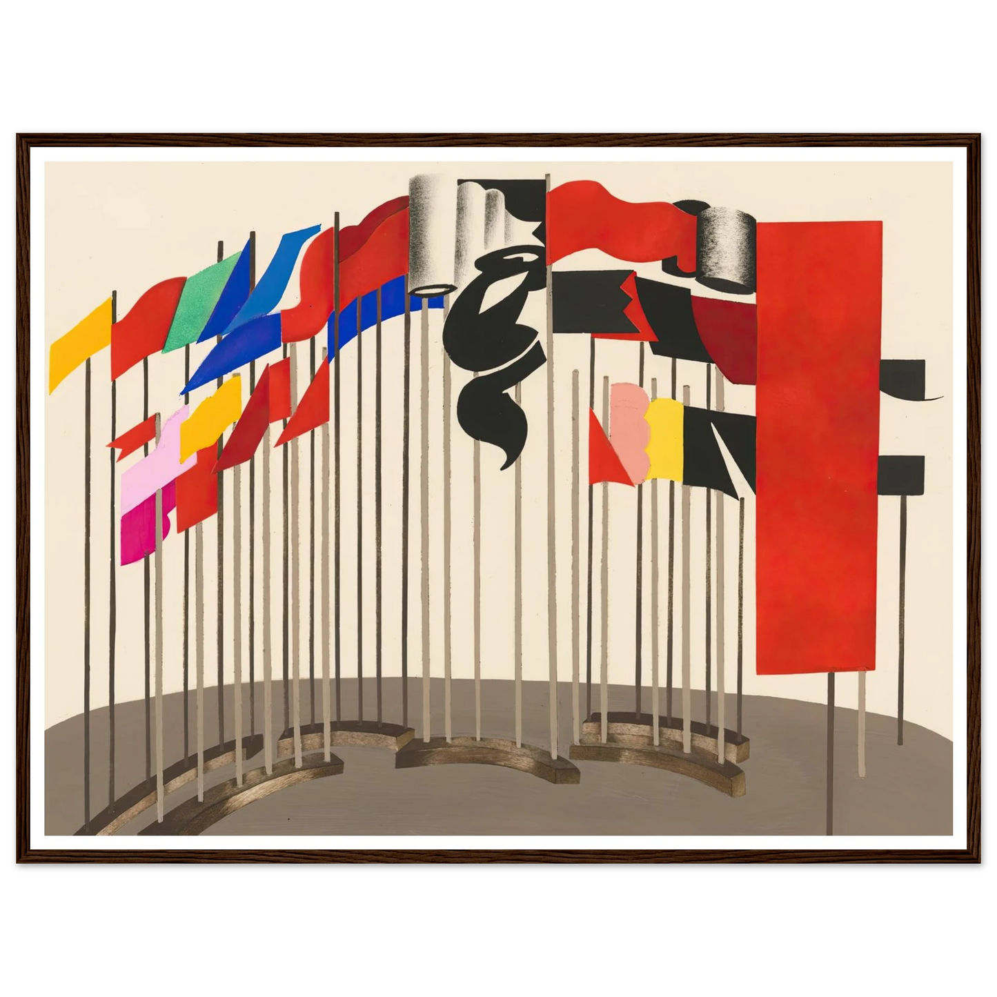 Maquettes dé Théatre 5 Art Print | Alexandra Exter - Framed Poster - 30x40 cm / 12x16″ - Black frame