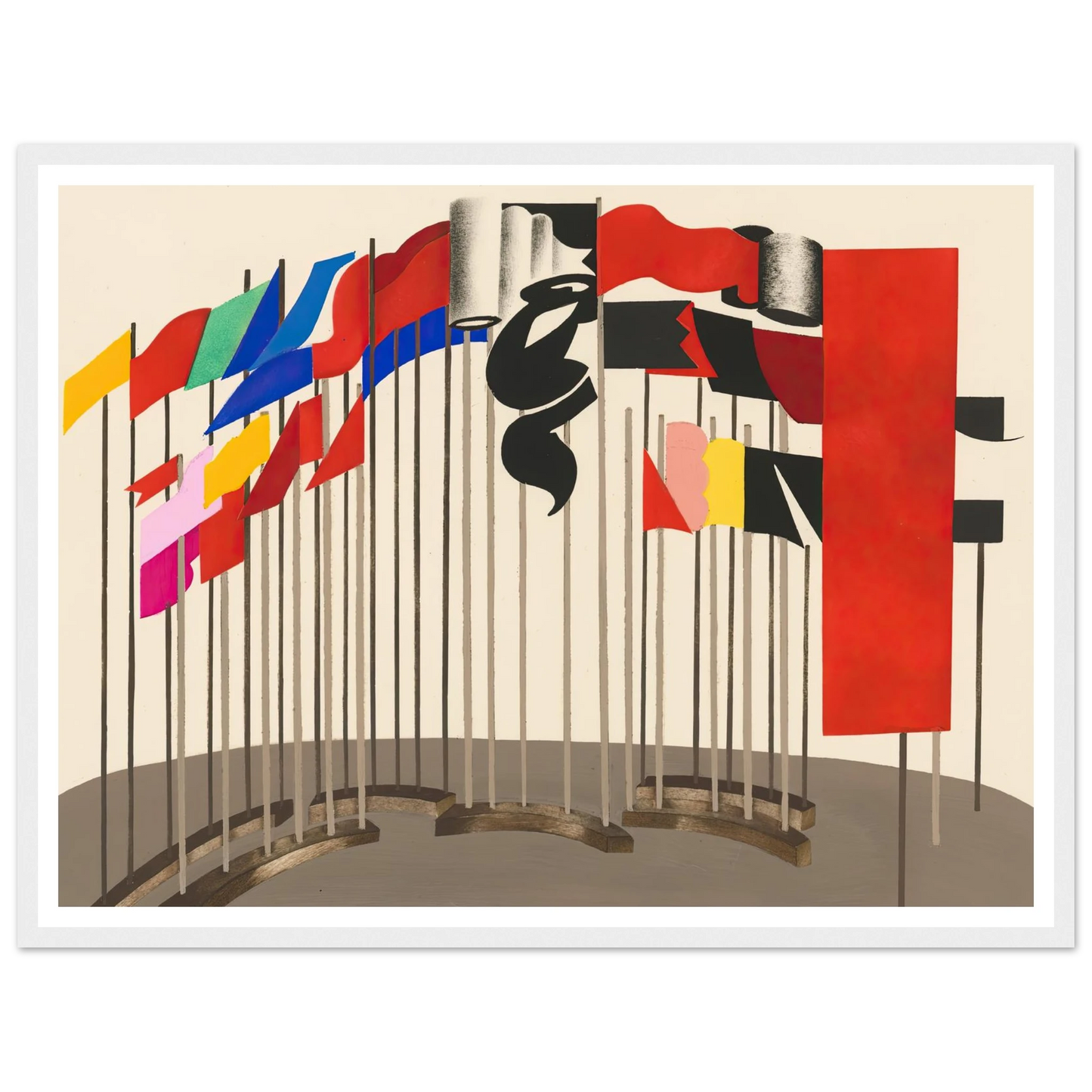 Maquettes dé Théatre 5 Art Print | Alexandra Exter - Framed Poster - 30x40 cm / 12x16″ - Black frame