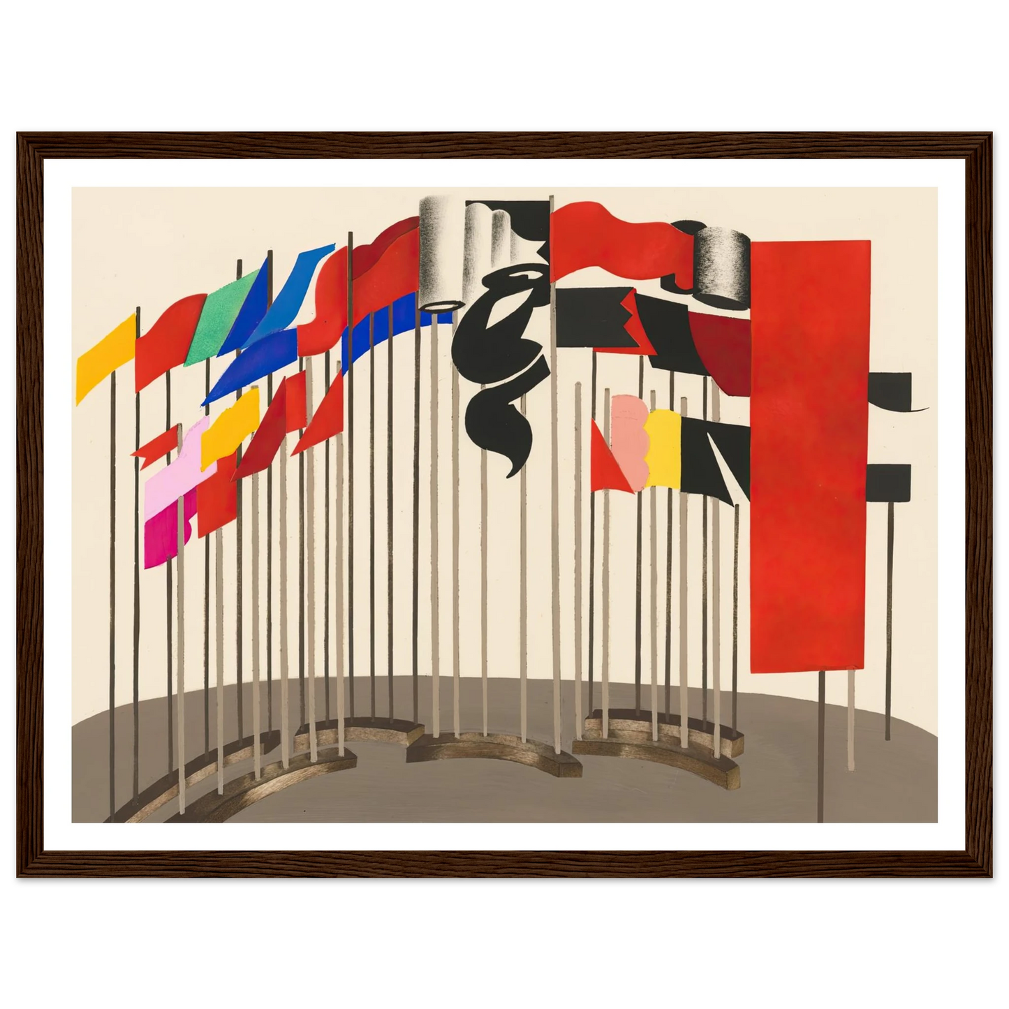 Maquettes dé Théatre 5 Art Print | Alexandra Exter - Framed Poster - 30x40 cm / 12x16″ - Black frame