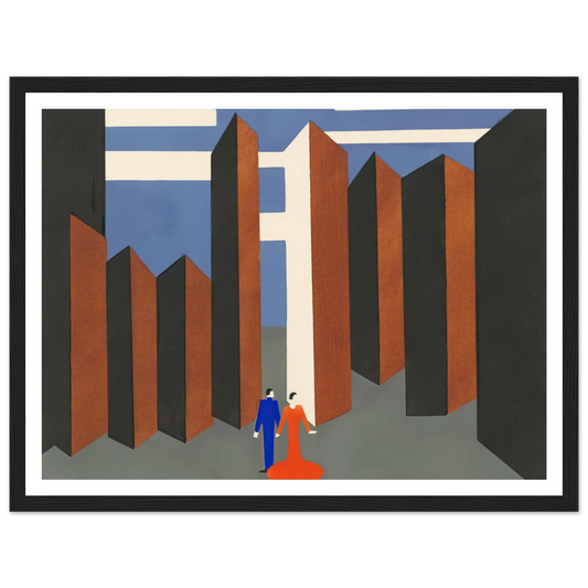 Maquettes dé Théatre 6 Art Print | Alexandra Exter - Framed Poster - 30x40 cm / 12x16″ - Black frame