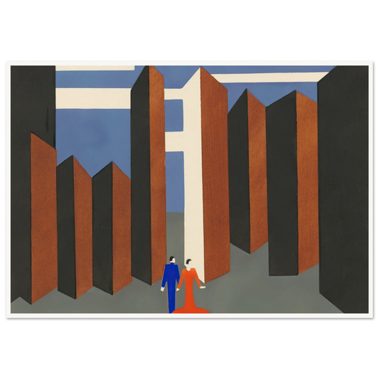 Maquettes dé Théatre 6 Art Print | Alexandra Exter - Framed Poster - 30x40 cm / 12x16″ - Black frame