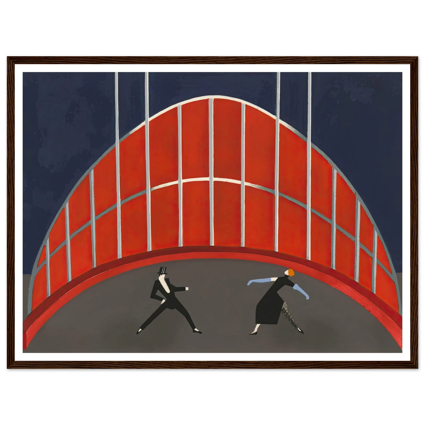 Maquettes dé Théatre 7 Art Print | Alexandra Exter - Framed Poster - 30x40 cm / 12x16″ - Black frame