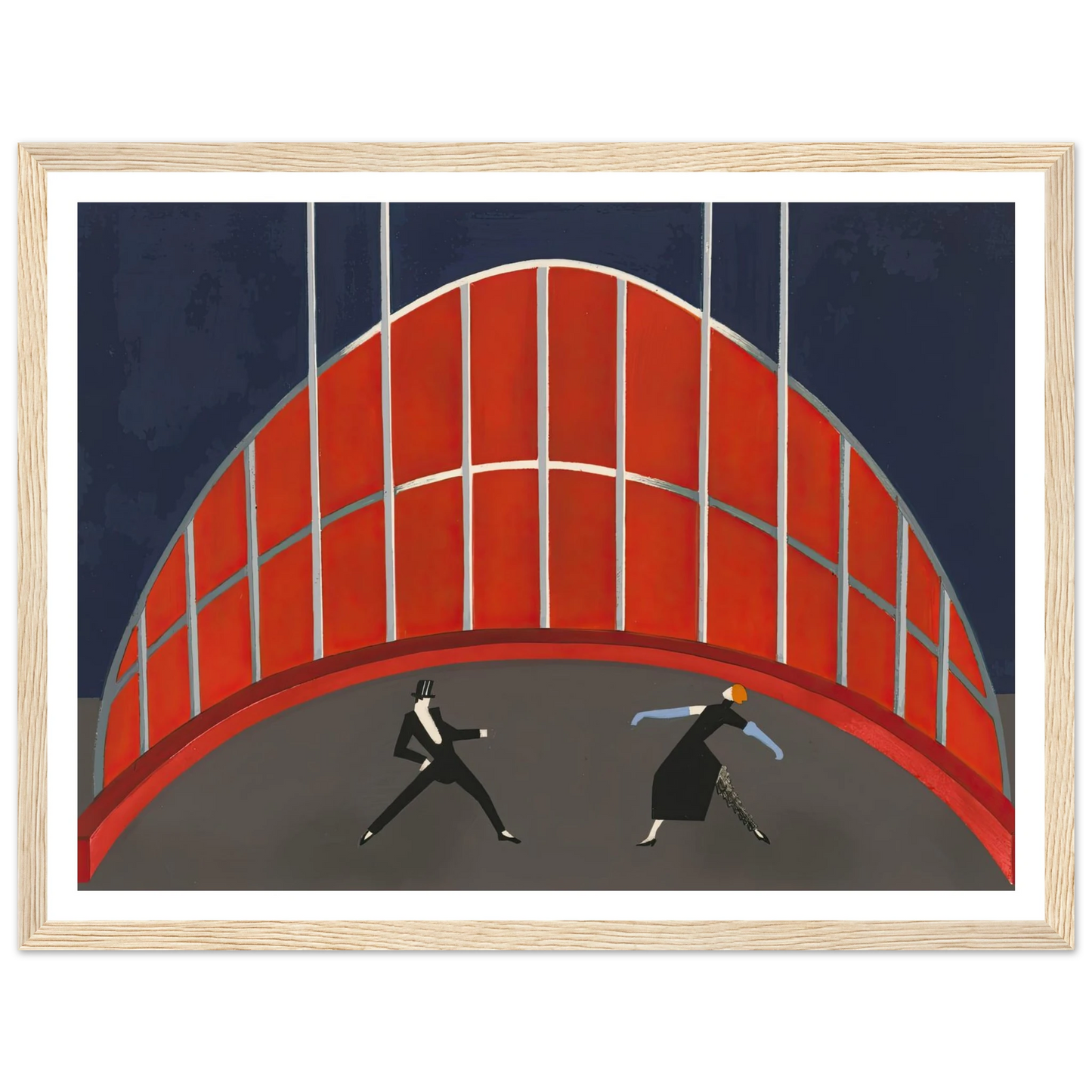 Maquettes dé Théatre 7 Art Print | Alexandra Exter - Framed Poster - 30x40 cm / 12x16″ - Black frame