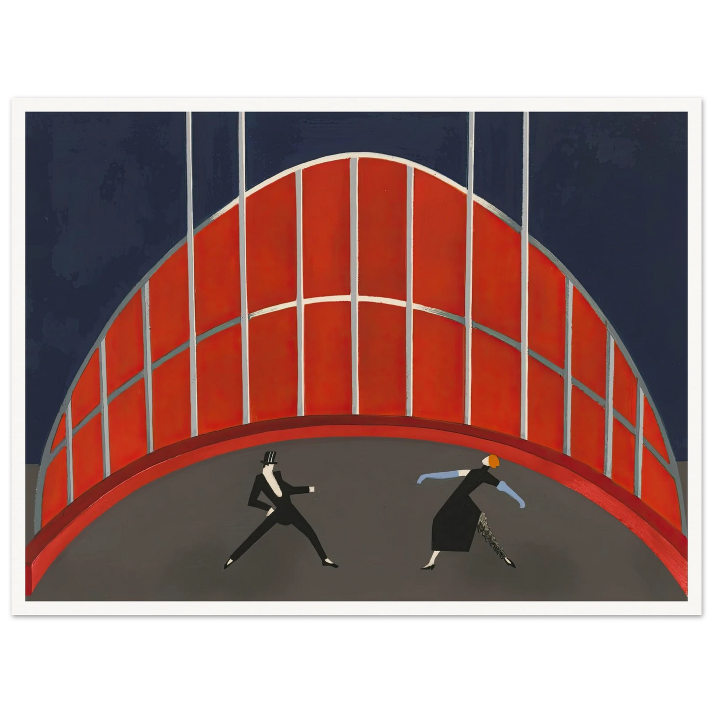 Maquettes dé Théatre 7 Art Print | Alexandra Exter - Framed Poster - 30x40 cm / 12x16″ - Black frame