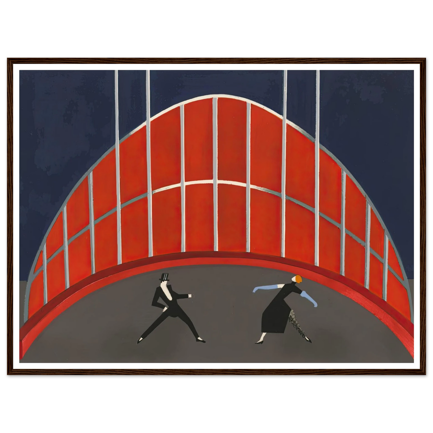 Maquettes dé Théatre 7 Art Print | Alexandra Exter - Framed Poster - 30x40 cm / 12x16″ - Black frame