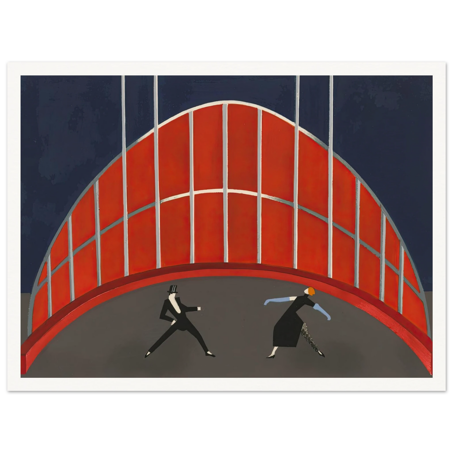 Maquettes dé Théatre 7 Art Print | Alexandra Exter - Framed Poster - 30x40 cm / 12x16″ - Black frame