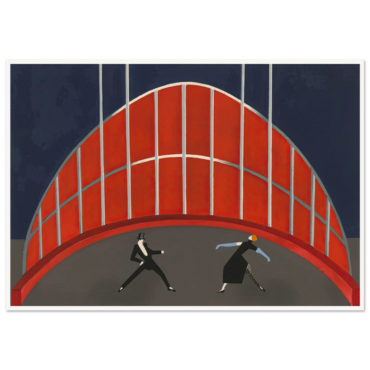 Maquettes dé Théatre 7 Art Print | Alexandra Exter - Framed Poster - 30x40 cm / 12x16″ - Black frame