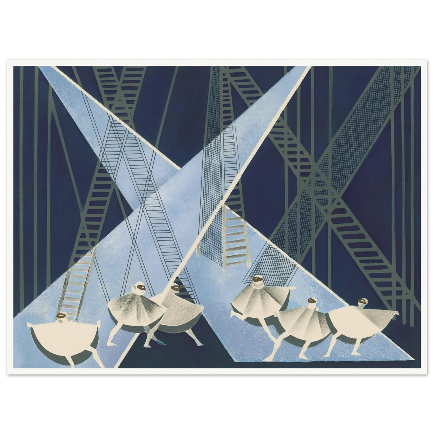 Maquettes dé Théatre 8 Art Print | Alexandra Exter - Framed Poster - 30x40 cm / 12x16″ - Black frame