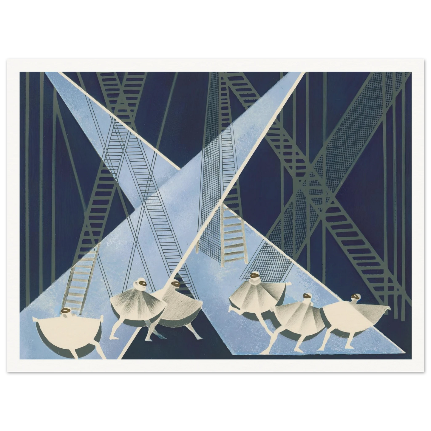 Maquettes dé Théatre 8 Art Print | Alexandra Exter - Framed Poster - 30x40 cm / 12x16″ - Black frame