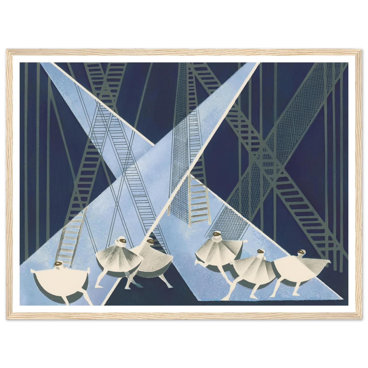 Maquettes dé Théatre 8 Art Print | Alexandra Exter - Framed Poster - 30x40 cm / 12x16″ - Black frame