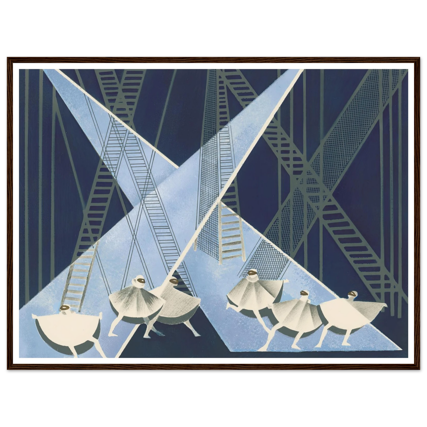 Maquettes dé Théatre 8 Art Print | Alexandra Exter - Framed Poster - 30x40 cm / 12x16″ - Black frame