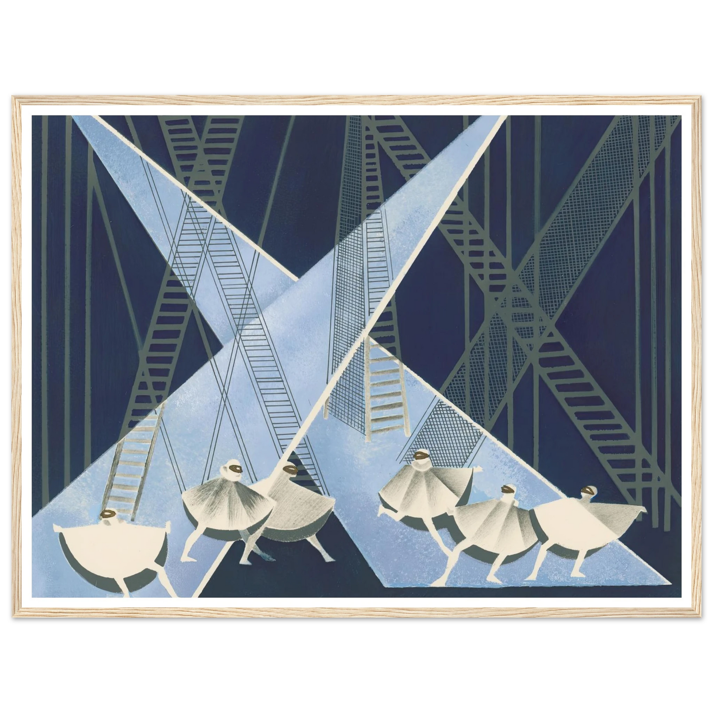 Maquettes dé Théatre 8 Art Print | Alexandra Exter - Framed Poster - 30x40 cm / 12x16″ - Black frame