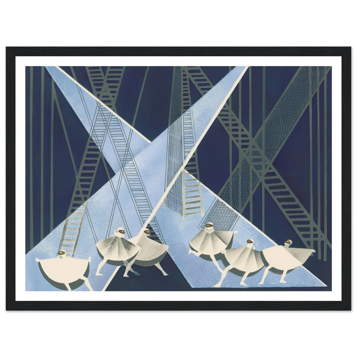 Maquettes dé Théatre 8 Art Print | Alexandra Exter - Framed Poster - 30x40 cm / 12x16″ - Black frame