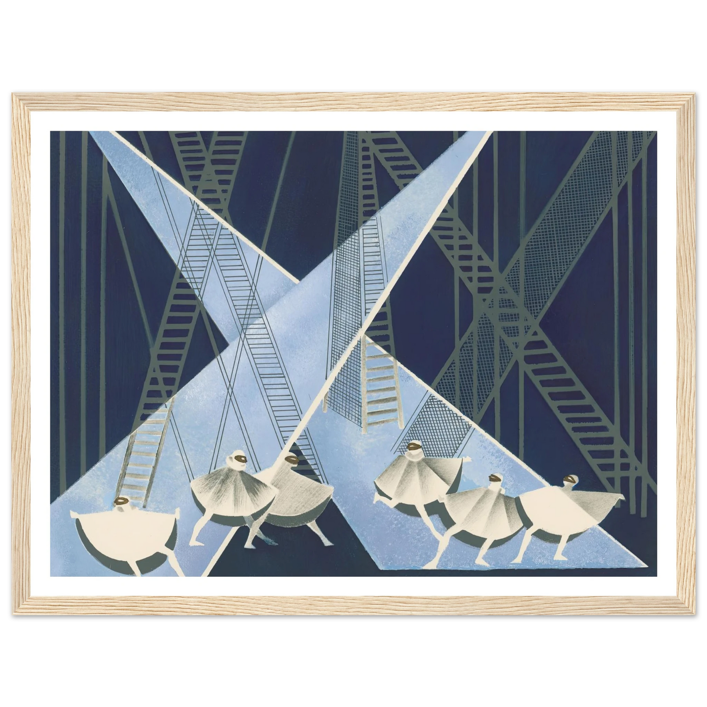 Maquettes dé Théatre 8 Art Print | Alexandra Exter - Framed Poster - 30x40 cm / 12x16″ - Black frame