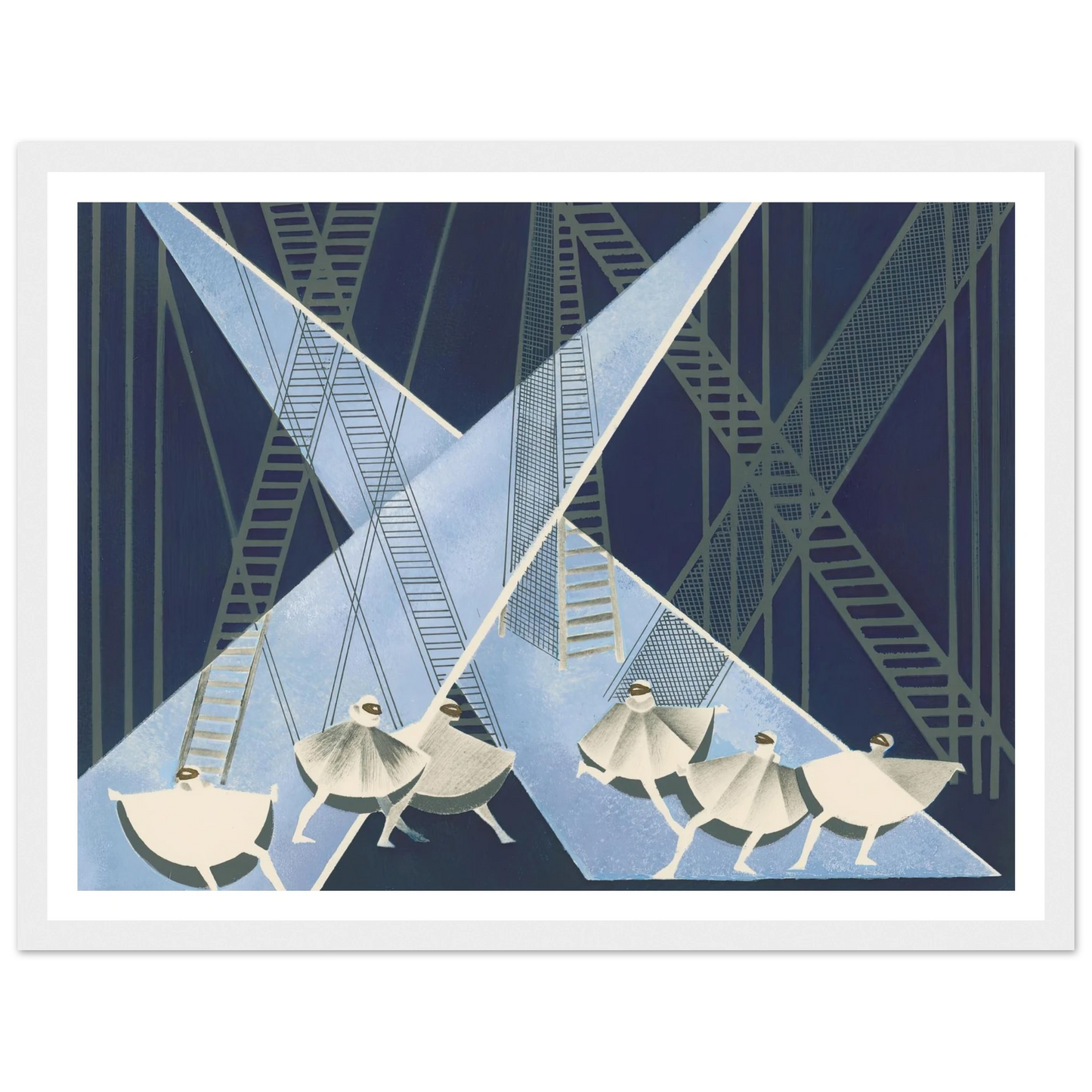 Maquettes dé Théatre 8 Art Print | Alexandra Exter - Framed Poster - 30x40 cm / 12x16″ - Black frame