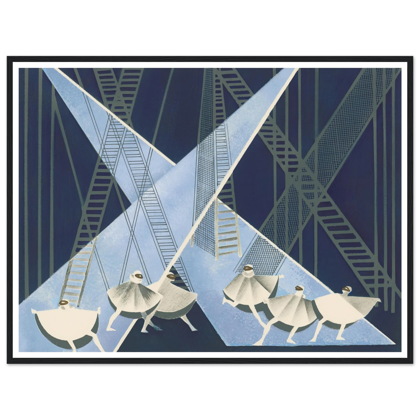 Maquettes dé Théatre 8 Art Print | Alexandra Exter - Framed Poster - 30x40 cm / 12x16″ - Black frame