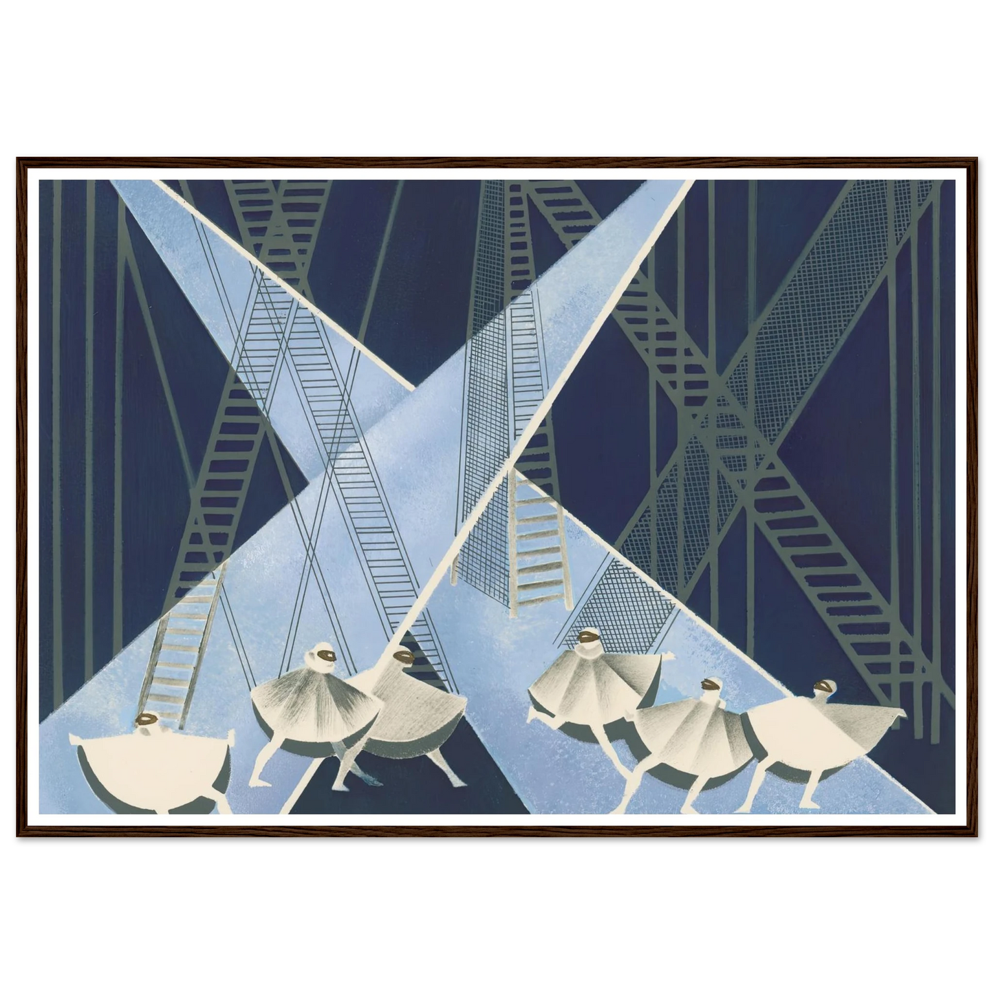 Maquettes dé Théatre 8 Art Print | Alexandra Exter - Framed Poster - 30x40 cm / 12x16″ - Black frame