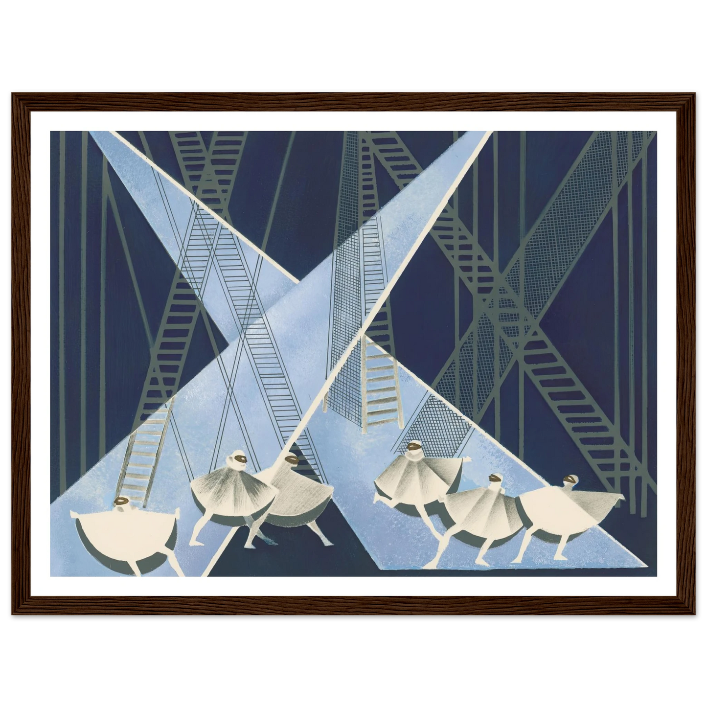 Maquettes dé Théatre 8 Art Print | Alexandra Exter - Framed Poster - 30x40 cm / 12x16″ - Black frame