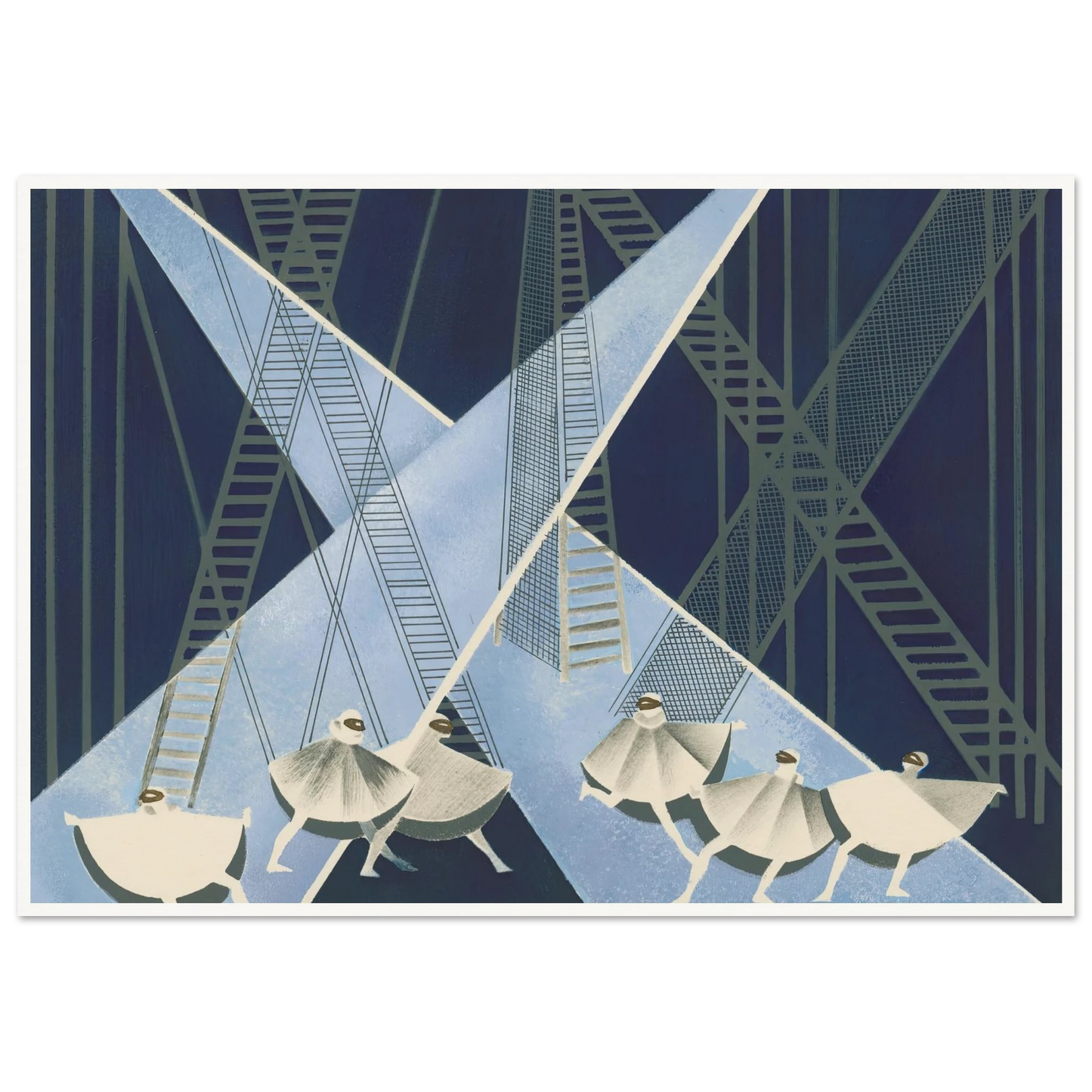 Maquettes dé Théatre 8 Art Print | Alexandra Exter - Framed Poster - 30x40 cm / 12x16″ - Black frame