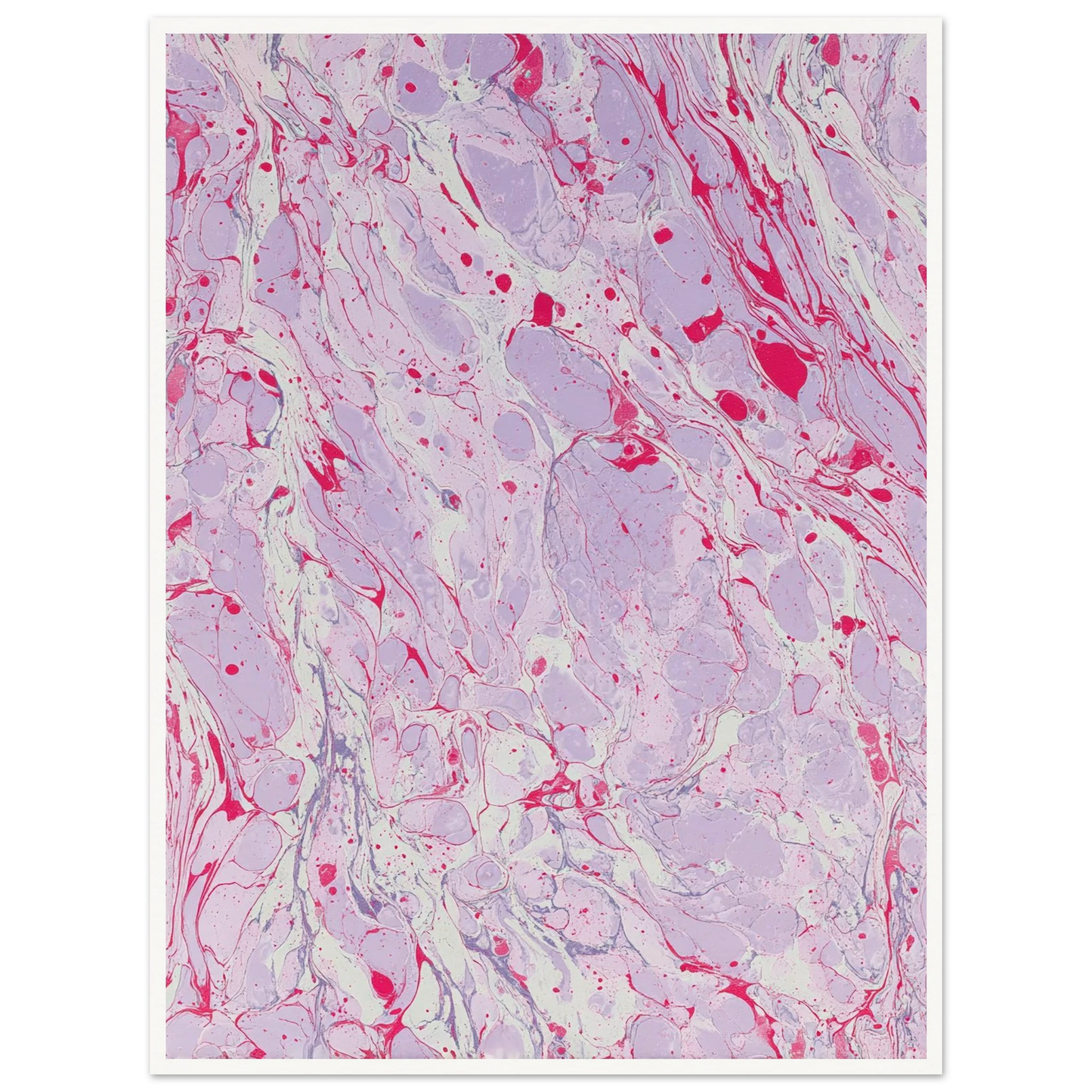 Marble Fever - Framed Poster - 30x40 cm / 12x16″ - Black frame