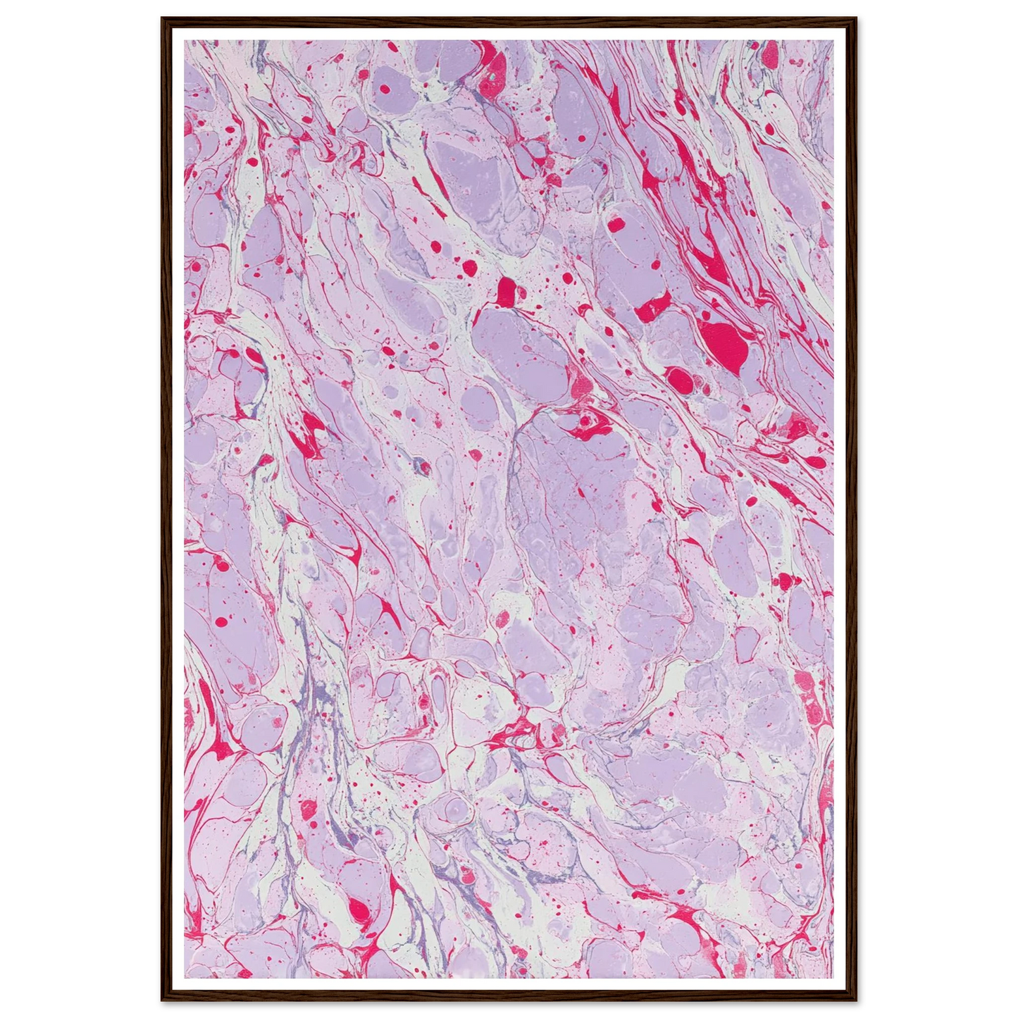 Marble Fever - Framed Poster - 30x40 cm / 12x16″ - Black frame