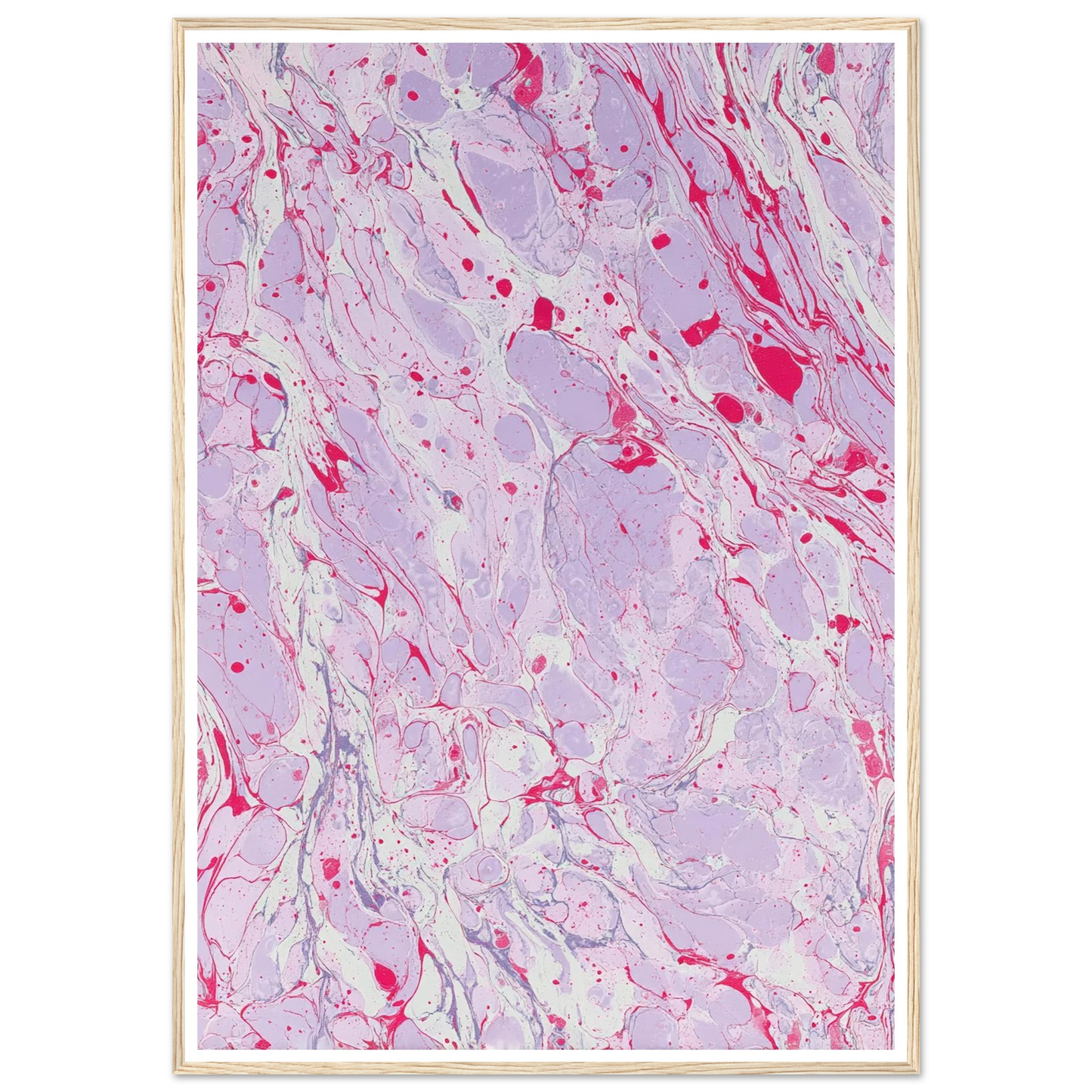 Marble Fever - Framed Poster - 30x40 cm / 12x16″ - Black frame