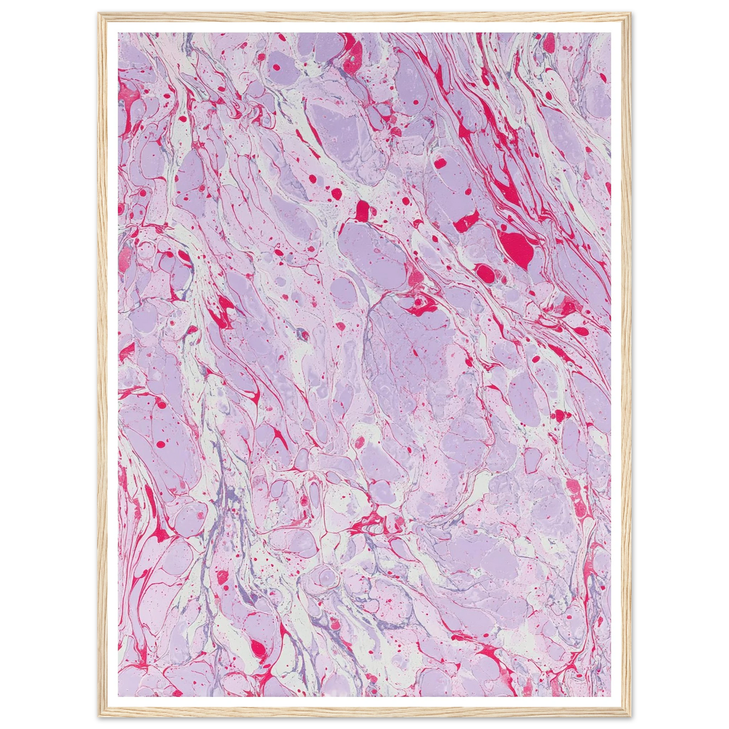 Marble Fever - Framed Poster - 30x40 cm / 12x16″ - Black frame