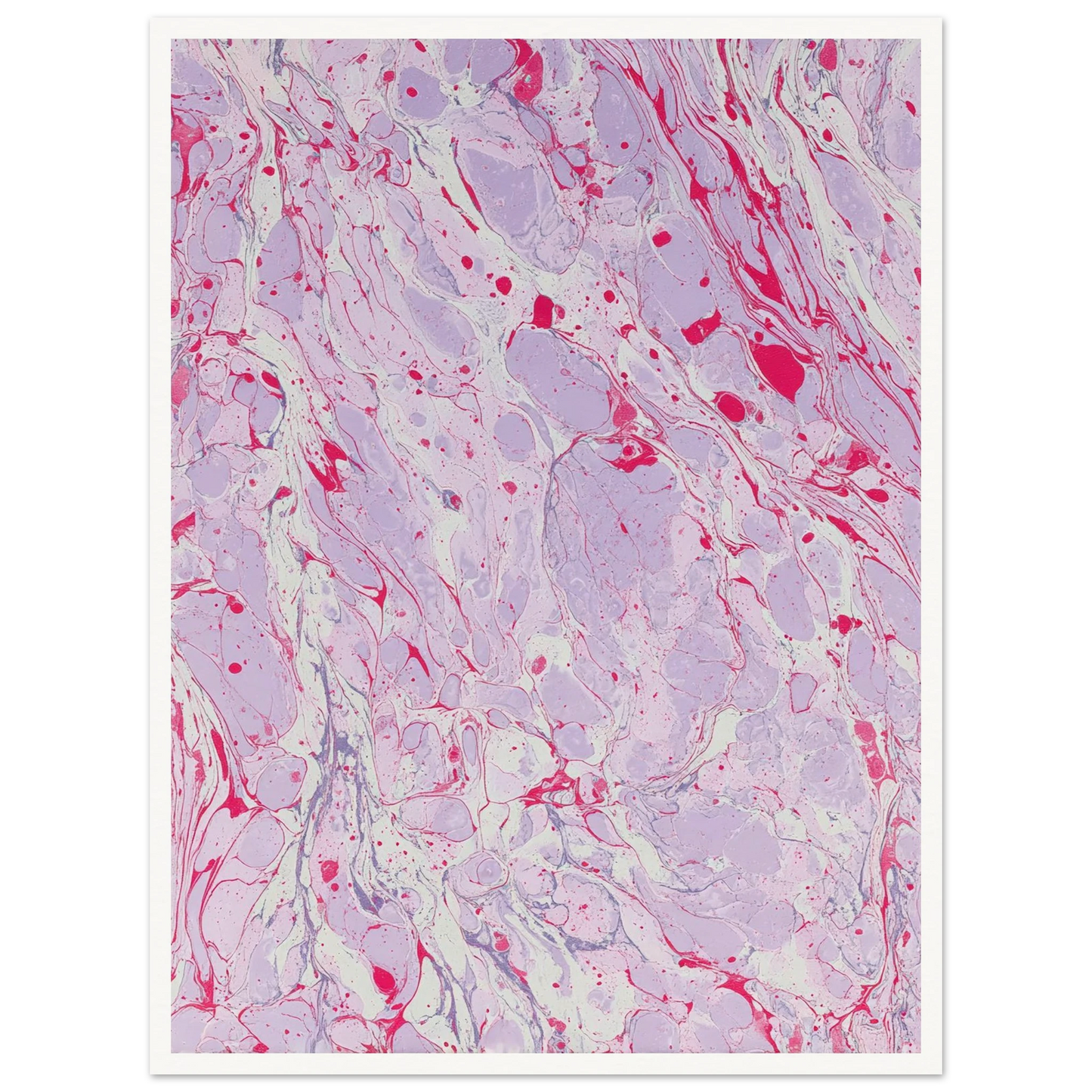 Marble Fever - Framed Poster - 30x40 cm / 12x16″ - Black frame