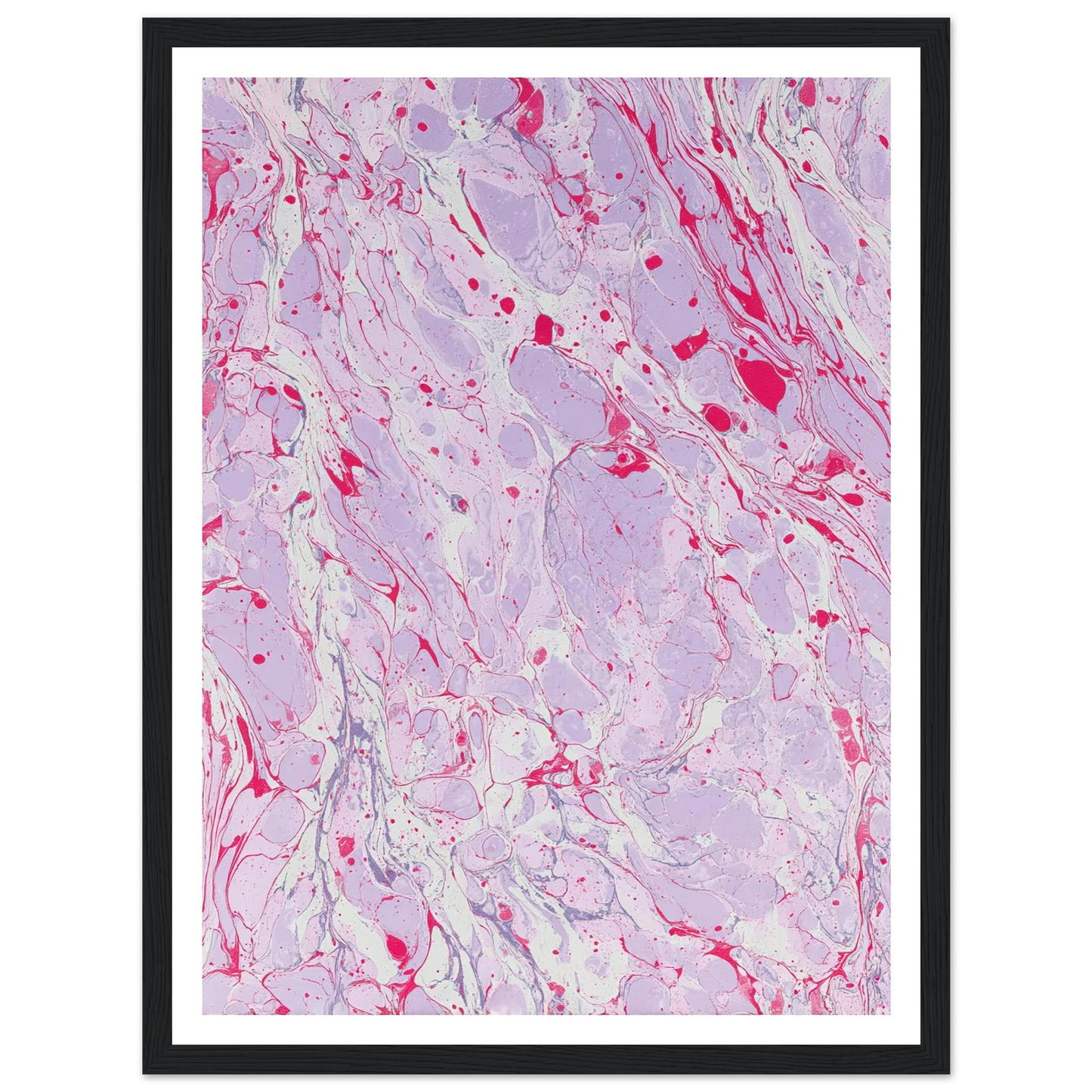 Marble Fever - Framed Poster - 30x40 cm / 12x16″ - Black frame