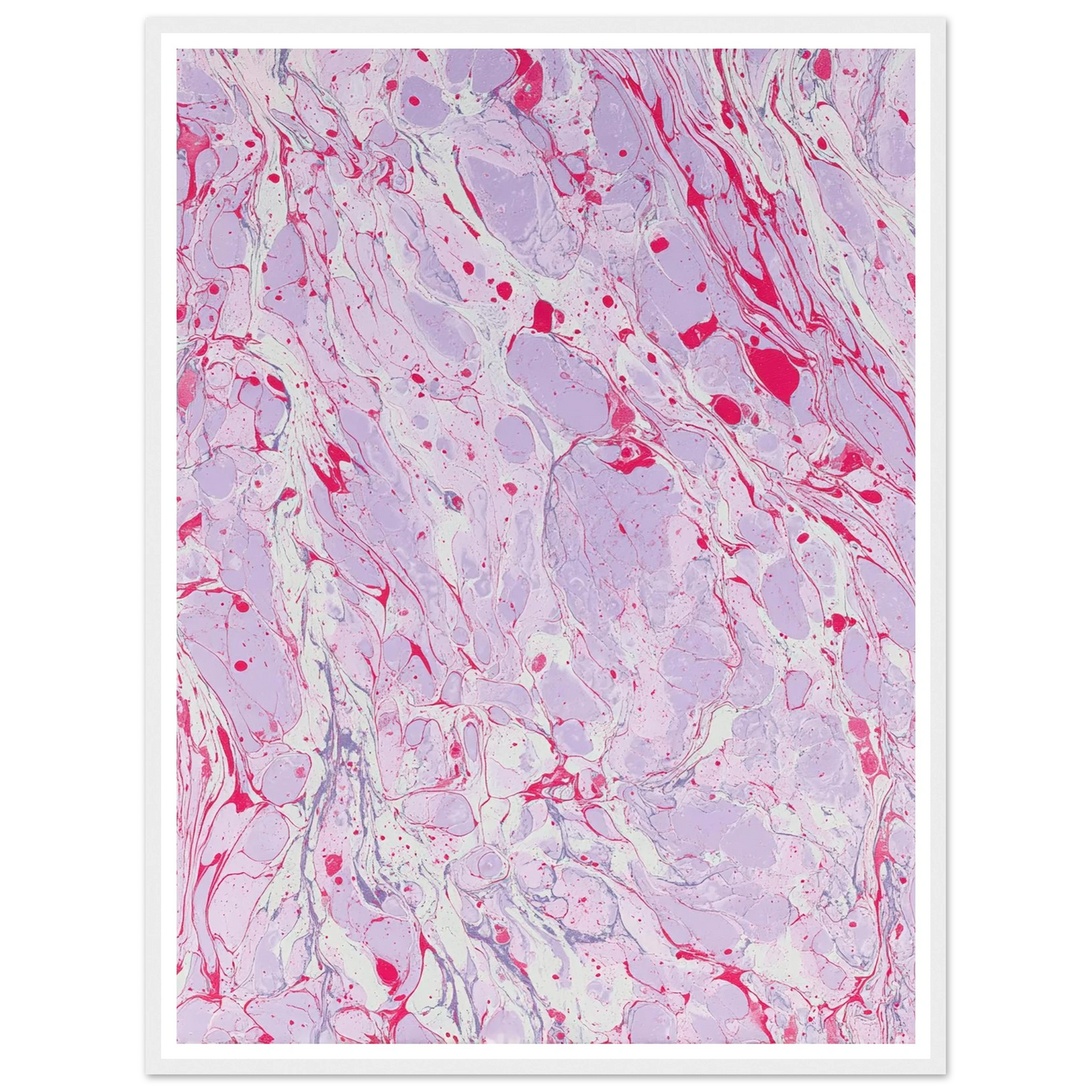 Marble Fever - Framed Poster - 30x40 cm / 12x16″ - Black frame